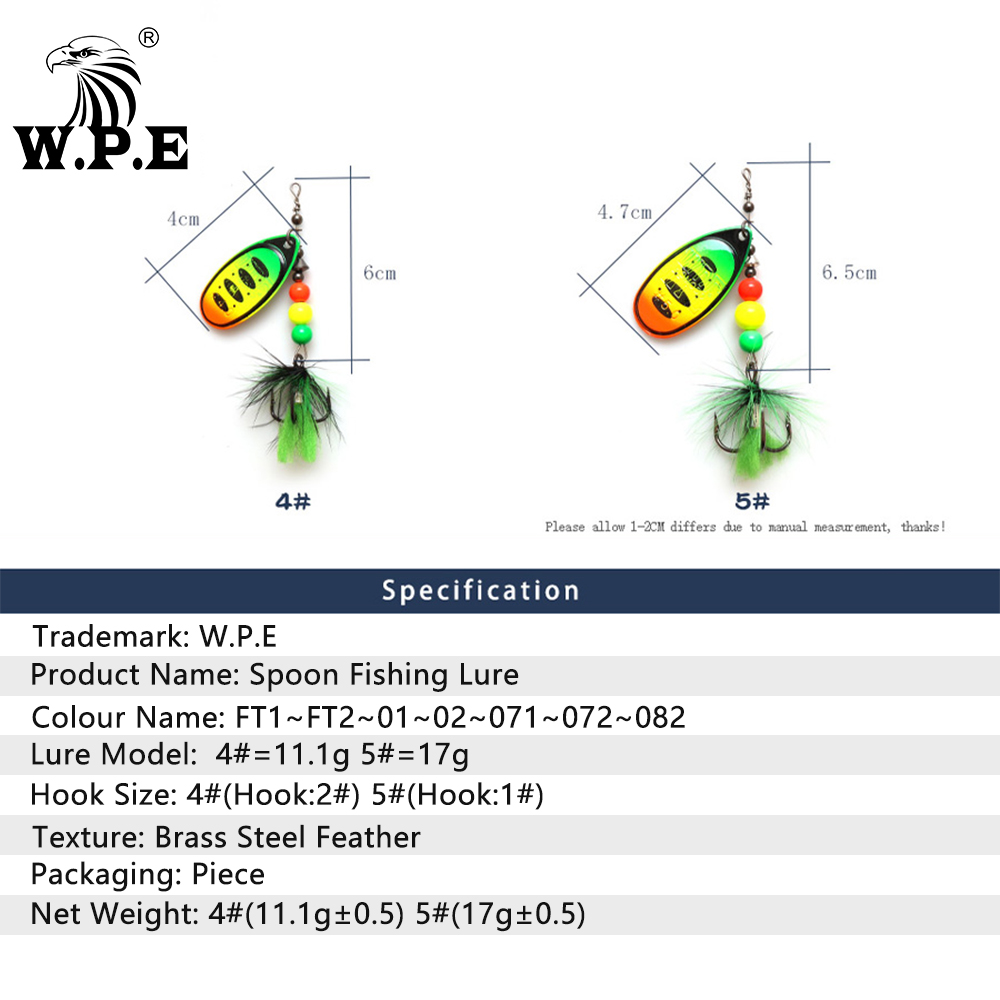 W.p.e Baru Umpan Sendok 1 Buah - Fishing Equipment Brands ulasan dan harga