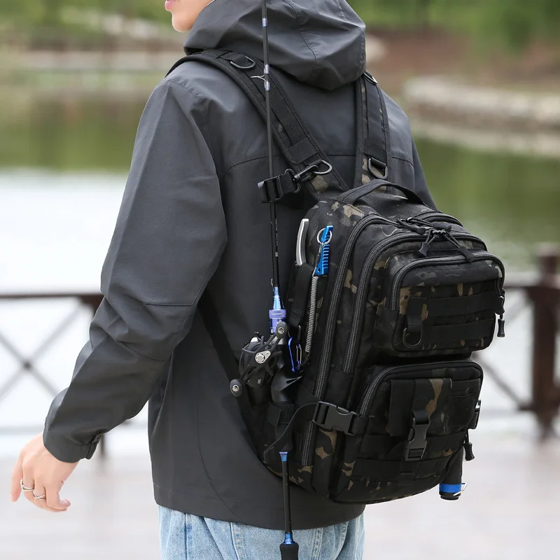 Ransel Pancing Tahan Air Nilon - Fishing Equipment Bag ulasan dan harga